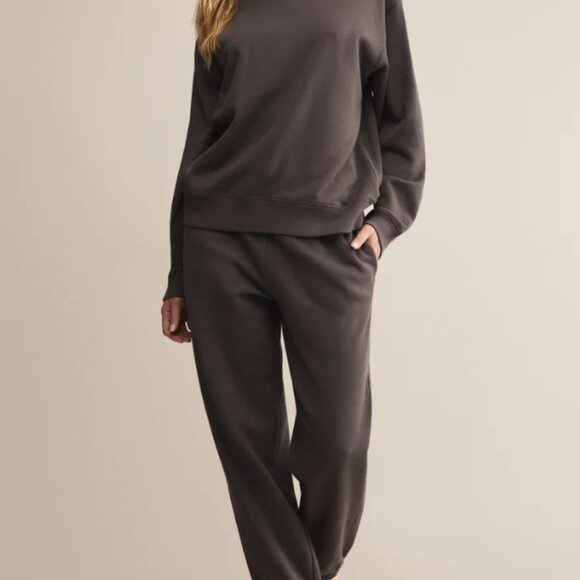Z Supply Classic Boyfriend Sweatshirt and Jogger SET XS - Picture 2 of 11